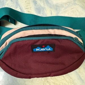 KAVU Spectator Sling Bag Teal Wine Fanny Pack OS